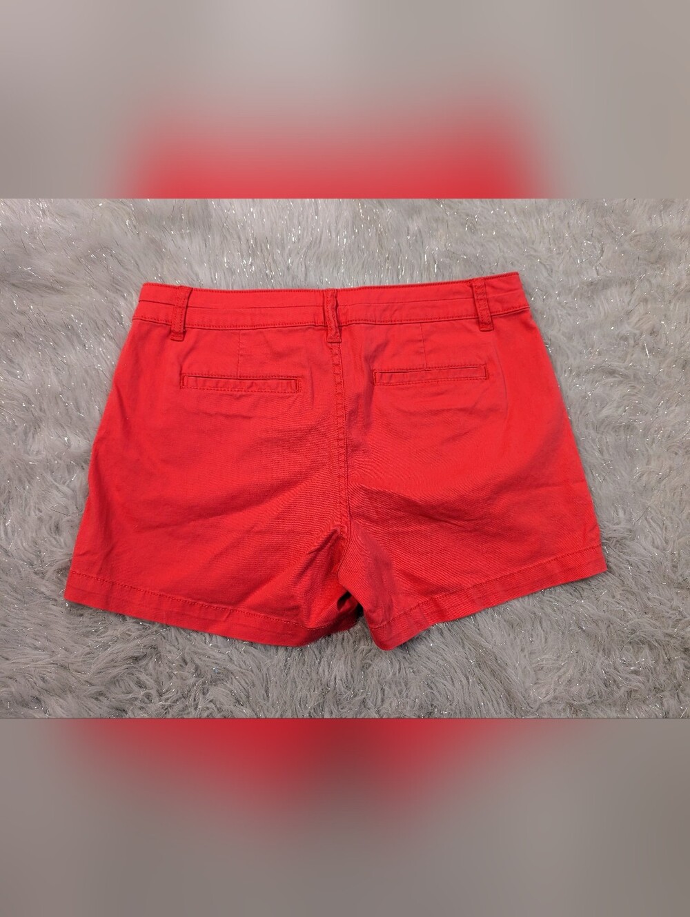 ELLE Pink and White Chino Shorts Duo Women's Size 10 - Picture 5 of 10